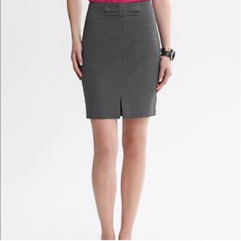 Banana Republic Micro Dot Bow Front Skirt, 12 Petite
